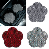 Maxbell 2 Pieces Car Coaster Water Cup Bottle Holder Pad Mat for Women Men White