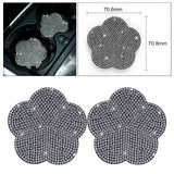 Maxbell 2 Pieces Car Coaster Water Cup Bottle Holder Pad Mat for Women Men White