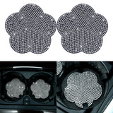 Maxbell 2 Pieces Car Coaster Water Cup Bottle Holder Pad Mat for Women Men White