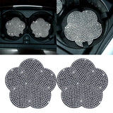 Maxbell 2 Pieces Car Coaster Water Cup Bottle Holder Pad Mat for Women Men White
