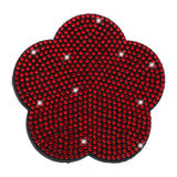 Maxbell 2 Pieces Car Coaster Water Cup Bottle Holder Pad Mat for Women Men Red