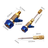 Maxbell R134A Valve Core Quick Remover Installer Tool Adjustable Low Pressure Blue