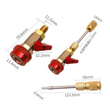 Maxbell R134A Valve Core Quick Remover Installer Tool Adjustable High Pressure Red