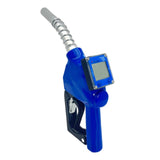 Maxbell Fuel Nozzle with Flowmeter Blue Auto Shut Off Aluminum Easy Installation 18