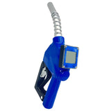 Maxbell Fuel Nozzle with Flowmeter Blue Auto Shut Off Aluminum Easy Installation 18