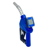 Maxbell Fuel Nozzle with Flowmeter Blue Auto Shut Off Aluminum Easy Installation 18