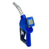 Maxbell Fuel Nozzle with Flowmeter Blue Auto Shut Off Aluminum Easy Installation 18