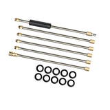 Maxbell Set of 6Pcs Pressure Washer Wand Extension for Nozzle, Undercarriage Cleaner