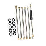 Maxbell Set of 6Pcs Pressure Washer Wand Extension for Nozzle, Undercarriage Cleaner