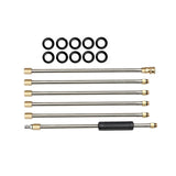 Maxbell Set of 6Pcs Pressure Washer Wand Extension for Nozzle, Undercarriage Cleaner