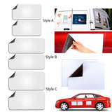 Maxbell 2x Blank Magnets Rounded Corners for Marketing Vehicles Cars Commercial Style A