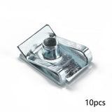 Maxbell 10Pcs M5 Clip Nut Fastener Clip for Vehicle Replaces Accessories