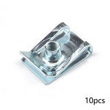 Maxbell 10Pcs M5 Clip Nut Fastener Clip for Vehicle Replaces Accessories