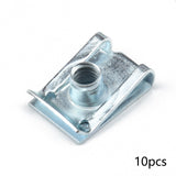 Maxbell 10Pcs M5 Clip Nut Fastener Clip for Vehicle Replaces Accessories