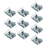 Maxbell 10Pcs M5 Clip Nut Fastener Clip for Vehicle Replaces Accessories