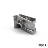 Maxbell 10x Universal U Shaped Nuts Clips Parts Stainless Steel Accessories Replaces