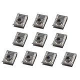 Maxbell 10x Universal U Shaped Nuts Clips Parts Stainless Steel Accessories Replaces