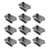 Maxbell 10x Universal U Shaped Nuts Clips Parts Stainless Steel Accessories Replaces