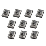 Maxbell 10x Universal U Shaped Nuts Clips Parts Stainless Steel Accessories Replaces