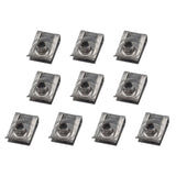 Maxbell 10x Universal U Shaped Nuts Clips Parts Stainless Steel Accessories Replaces