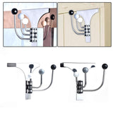 Maxbell Punchless Door Hanger Rotatable Handbag Towel Organizer for Fitting Room