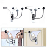 Maxbell Punchless Door Hanger Rotatable Handbag Towel Organizer for Fitting Room