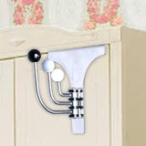 Maxbell Punchless Door Hanger Rotatable Handbag Towel Organizer for Fitting Room