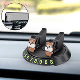 Maxbell 2 in 1 Temporary Parking Card Number Plate Car Phone Holder for Parking Style F