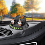 Maxbell 2 in 1 Temporary Parking Card Number Plate Car Phone Holder for Parking Style F