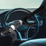 Maxbell Steering Wheel Lock Keyless Password Code Quick Release for Vehicle Van Black