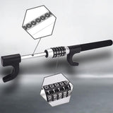 Maxbell Steering Wheel Lock Keyless Password Code Quick Release for Vehicle Van Black