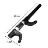 Maxbell Steering Wheel Lock Keyless Password Code Quick Release for Vehicle Van Black