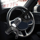 Maxbell Steering Wheel Lock Keyless Password Code Quick Release for Vehicle Van Black