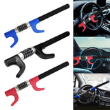 Maxbell Steering Wheel Lock Keyless Password Code Quick Release for Vehicle Van Blue