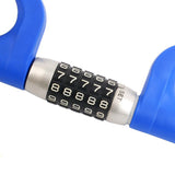 Maxbell Steering Wheel Lock Keyless Password Code Quick Release for Vehicle Van Blue