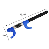 Maxbell Steering Wheel Lock Keyless Password Code Quick Release for Vehicle Van Blue