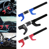 Maxbell Steering Wheel Lock Keyless Password Code Quick Release for Vehicle Van Blue