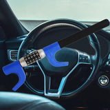 Maxbell Steering Wheel Lock Keyless Password Code Quick Release for Vehicle Van Blue