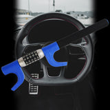 Maxbell Steering Wheel Lock Keyless Password Code Quick Release for Vehicle Van Blue