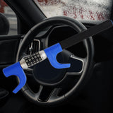 Maxbell Steering Wheel Lock Keyless Password Code Quick Release for Vehicle Van Blue