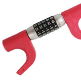 Maxbell Steering Wheel Lock Keyless Password Code Quick Release for Vehicle Van Red