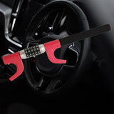 Maxbell Steering Wheel Lock Keyless Password Code Quick Release for Vehicle Van Red