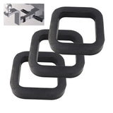 Maxbell 2inch Hitch Receiver Silencer Pad Rubber Universal for Trailer SUV Car  3Pcs