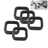 Maxbell 2inch Hitch Receiver Silencer Pad Rubber Universal for Trailer SUV Car 5Pcs