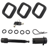 Maxbell 5/8 Inches Trailer Hitch Locks Kit Premium Material Universal ,Black