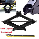 Maxbell Car Jack 2 Tons Capacity with Ratchet Kit Tire Repair Tool Horizontal Type