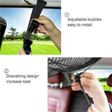 Maxbell Car Ceiling Cargo Pocket Roof Storage Organizer Adjustable for Towel Quilt