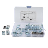 Maxbell 50x clip Nuts M4 M5 M6 M8 Assortment Set for Motorcycle Car