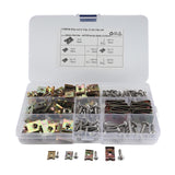 Maxbell 170Pcs U Type Clips Nuts and Screws Kit for Automobile Motorcycle