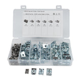 Maxbell 110 Pieces Clip Nut Stainless Steel M4 M5 M6 M8 for Car Replacement